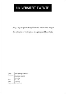 Organizational culture thesis pdf