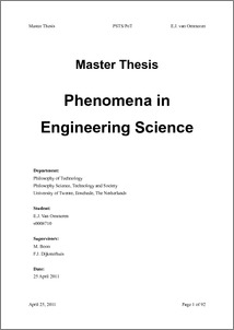 master of science in finance thesis