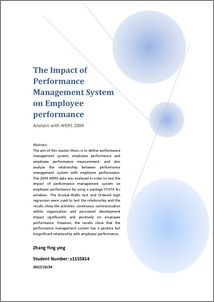 Dissertation on performance managementpdf