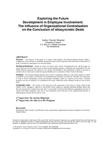 Centralization thesis