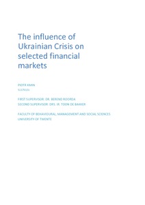 Master thesis in financial crisis