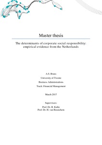 Bachelor thesis topics csr